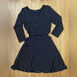 American Eagle Outfitters Soft & Sexy Black and White Striped Dress